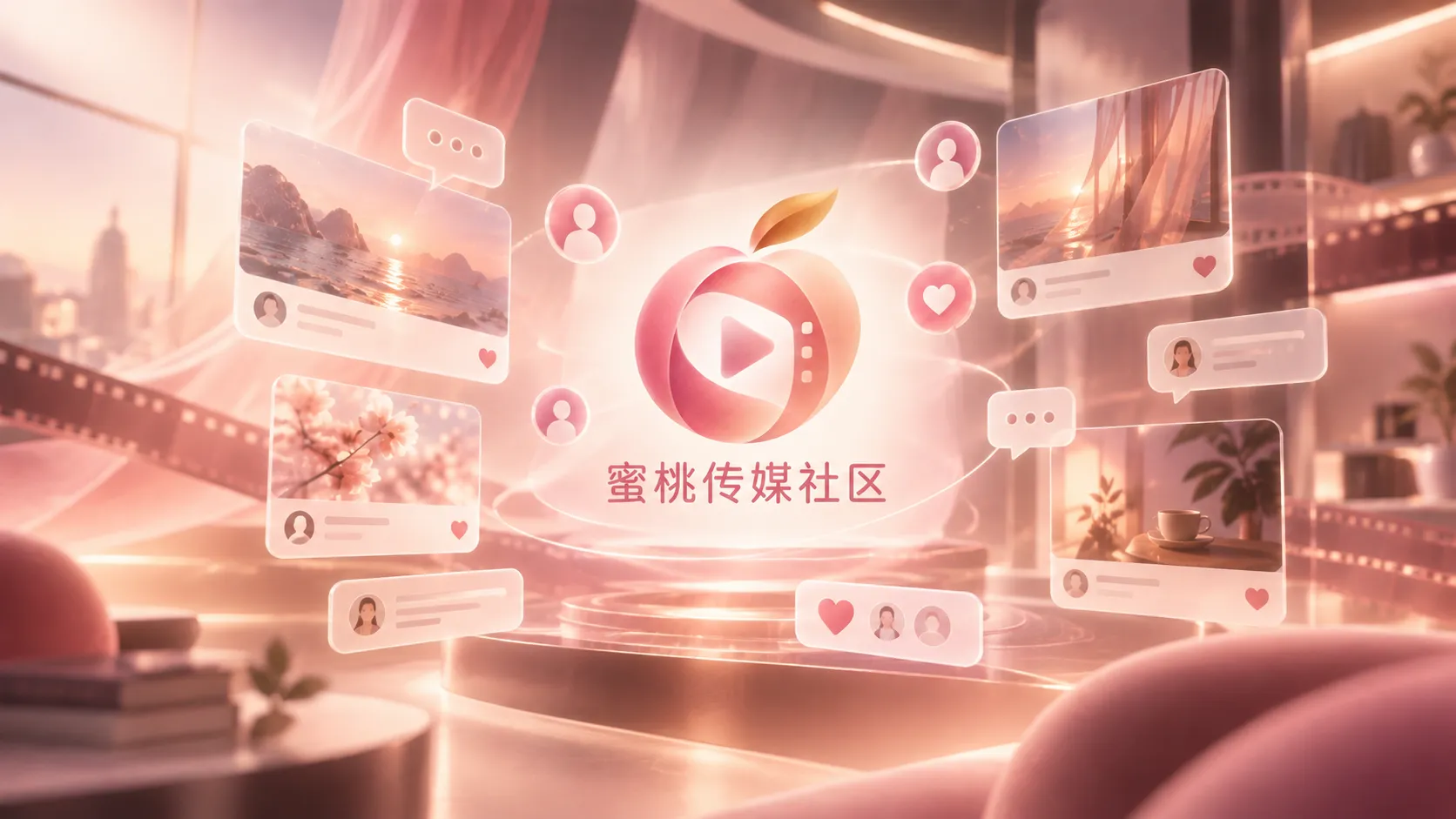 社区交流主题画面